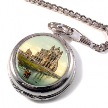 Whitby Abbey Yorkshire Pocket Watch