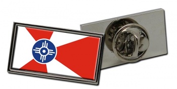 Wichita KS Flag Pin Badge