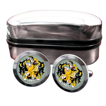 Williams Coat of Arms Round Cufflinks