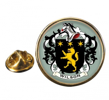 Wilson Coat of Arms Round Pin Badge