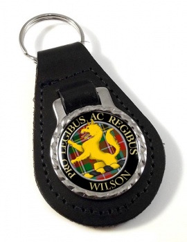 Wilson Scottish Clan Leather Key Fob