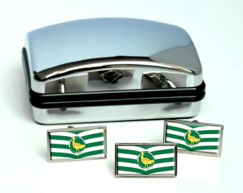 Wiltshire (England) Flag Cufflink and Tie Pin Set