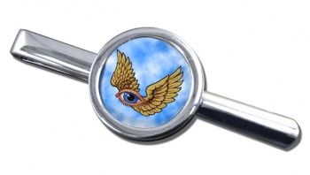 Winged Eye Round Tie Clip