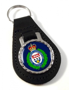 West Mercia Police Leather Key Fob