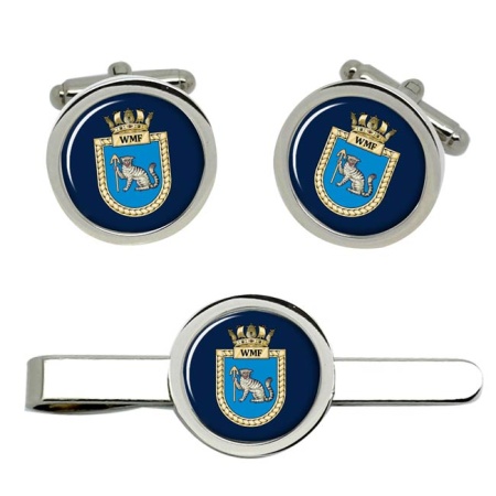 Wildcat Maritime Force, Royal Navy Cufflink and Tie Clip Set