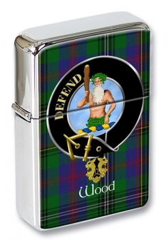 Wood Scottish Clan Flip Top Lighter