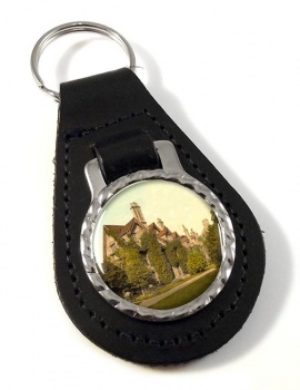 Worcester College Oxford Leather Key Fob