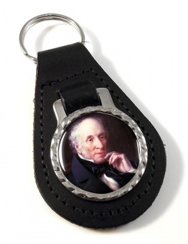 William Wordsworth Leather Key Fob