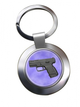 Walther PPS Pistol Chrome Key Ring