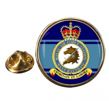 RAF Station West Raynham Round Pin Badge
