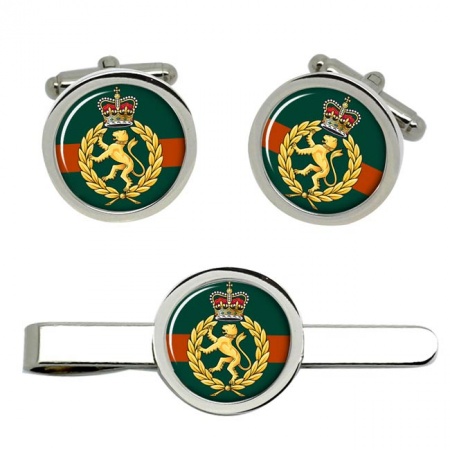 WRAC Women's Royal Army Corps, British Army Cufflinks and Tie Clip Set