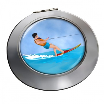 Water Ski-ing Chrome Mirror
