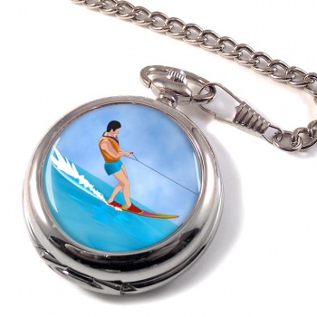 Water Ski-ing Pocket Watch