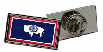 Wyoming Flag Pin Badge