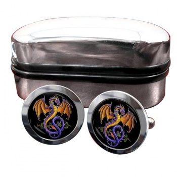 Wyverex Alchemy Dragon Round Cufflinks