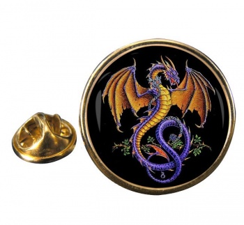 Wyverex Alchemy Dragon Round Pin Badge