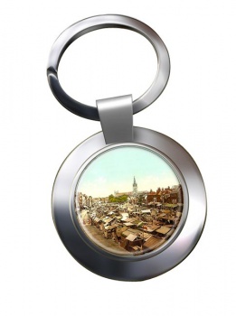 Yarmouth Market Chrome Key Ring
