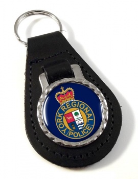 York Regional Police (Canada) Leather Key Fob