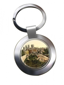 York City Yorkshire Chrome Key Ring