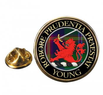 Young Scottish Clan Round Pin Badge