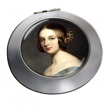 Young Queen Victoria Chrome Mirror