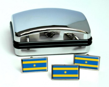 Zlin Flag Cufflink and Tie Pin Set